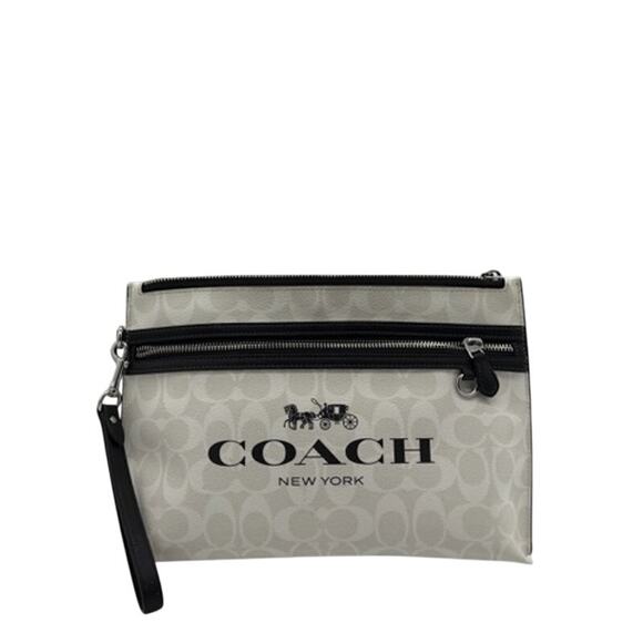 Coach Handbags - RETAIL $250 Carry All Pouch with Wristlet In Signature Canvas*Brand-New gorgeous